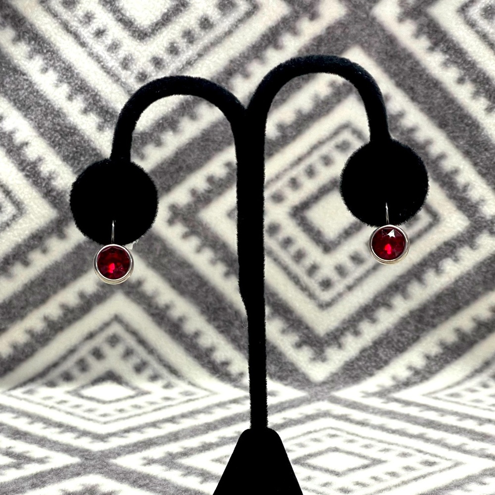 Touchstone Crystal Bliss Siam Earrings.